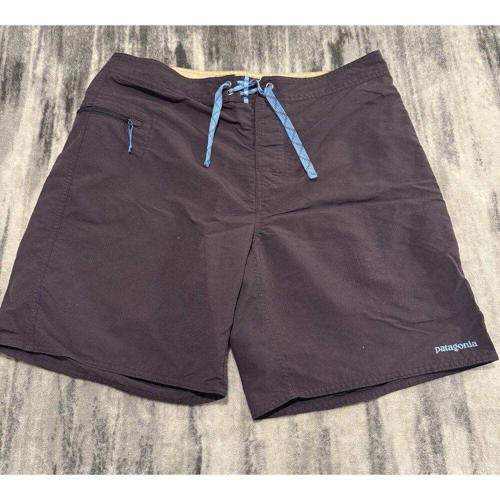 PATAGONIA Wavefarer Board Shorts Dark Gray Swim Shorts Men's Size 36